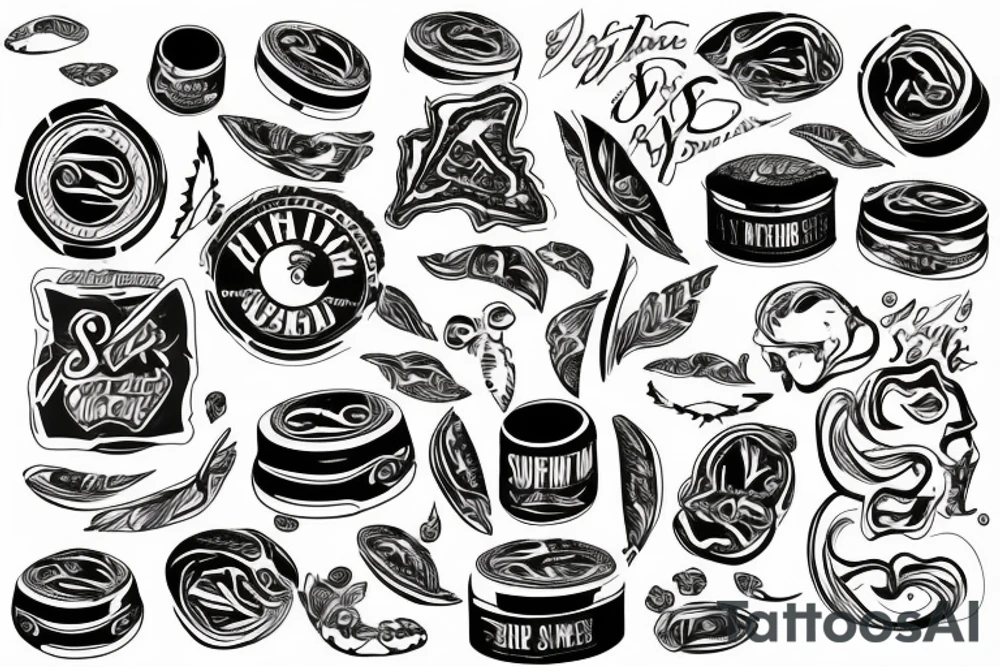Snus pack tattoo idea
