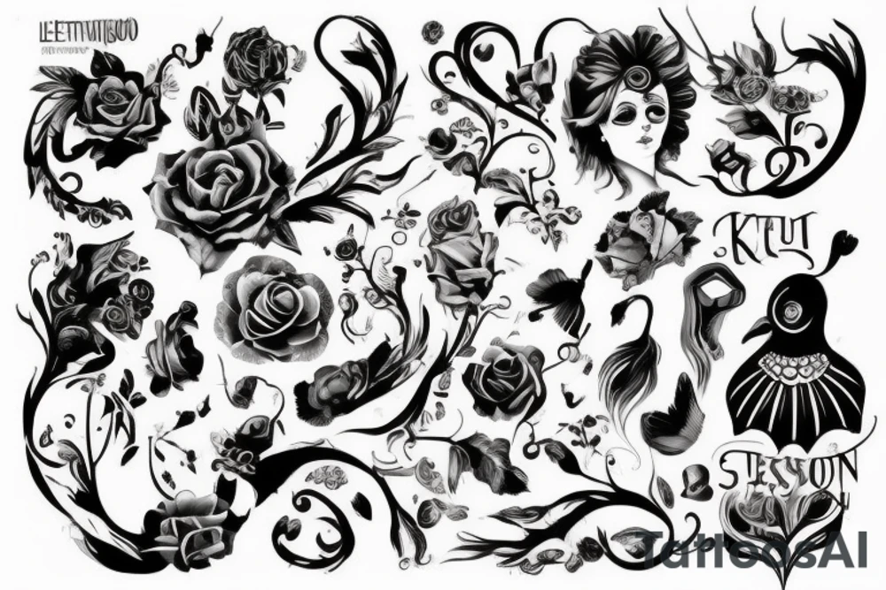 летающий ястреб с цепочкой и крестом в когтях tattoo idea
