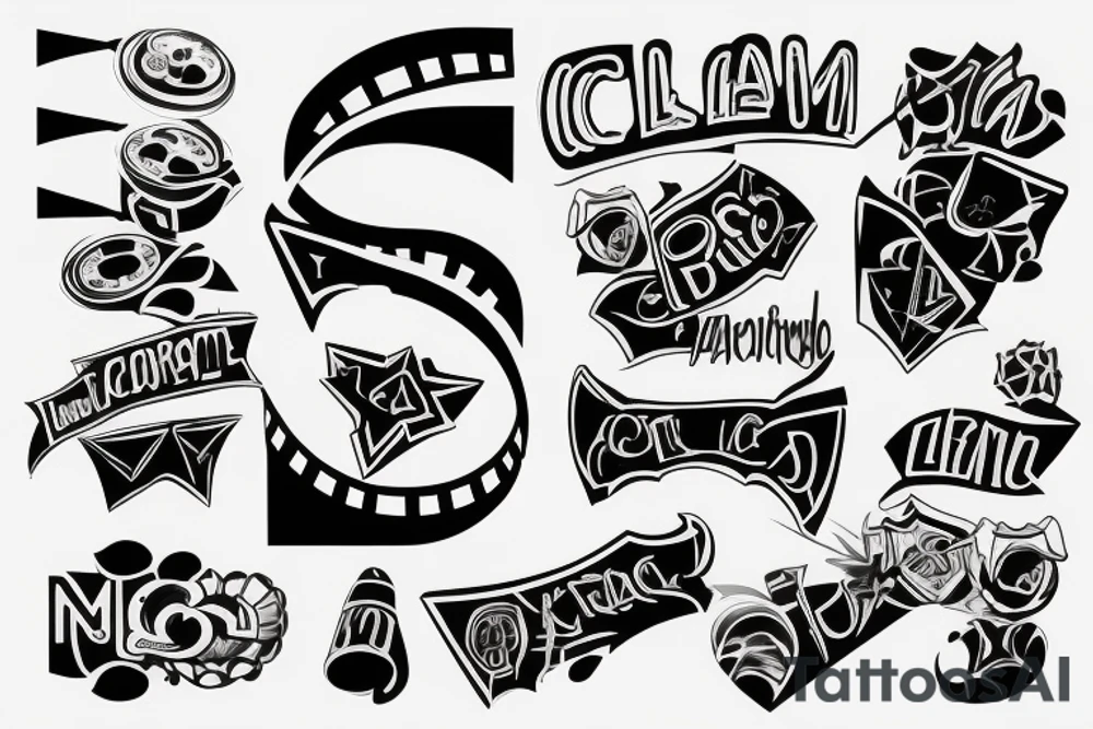 Logotype of cinema 4d tattoo idea