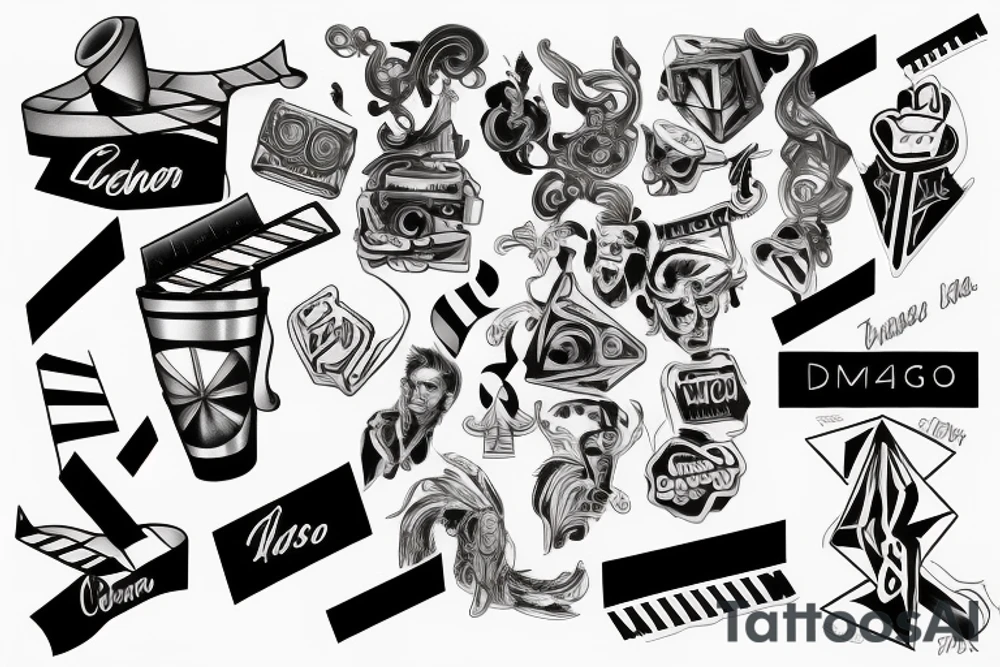 Logotype of cinema 4d tattoo idea