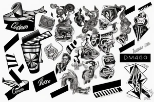 Logotype of cinema 4d tattoo idea