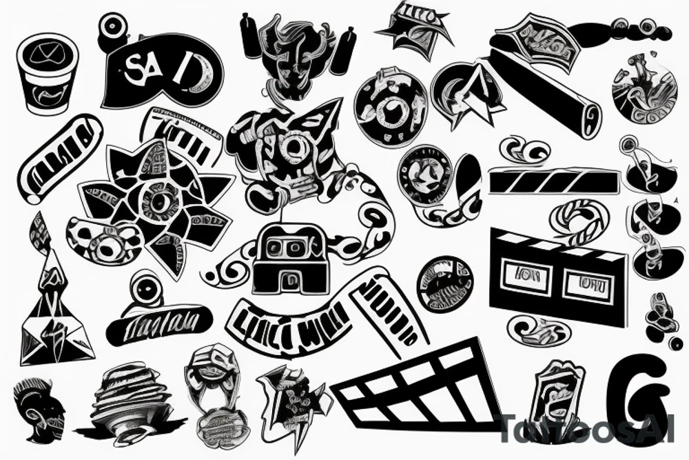Logotype of cinema 4d tattoo idea