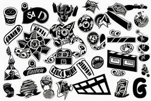Logotype of cinema 4d tattoo idea