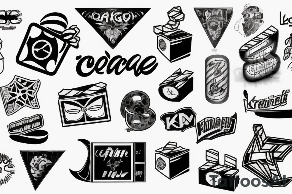 Logotype of cinema 4d tattoo idea