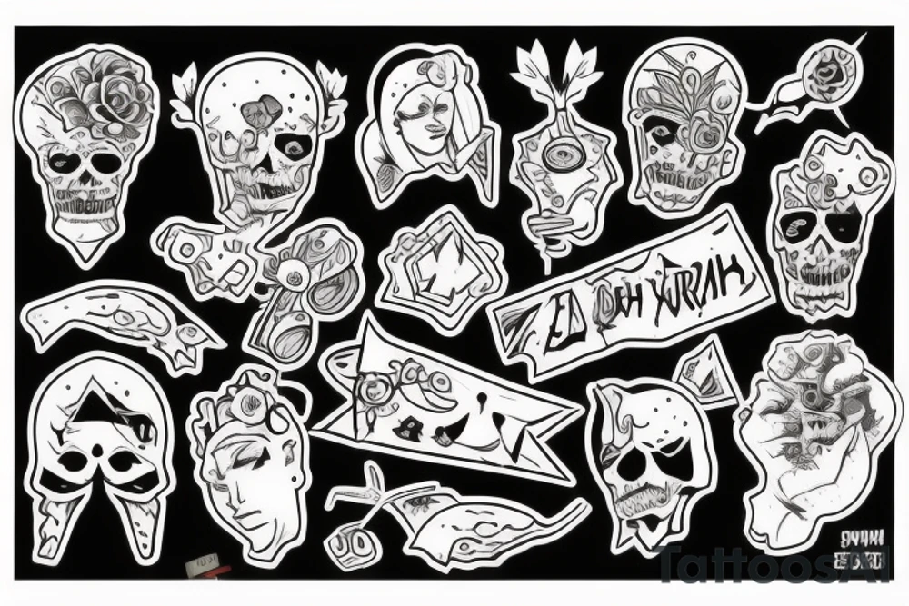 Единарок скачет по радуги tattoo idea