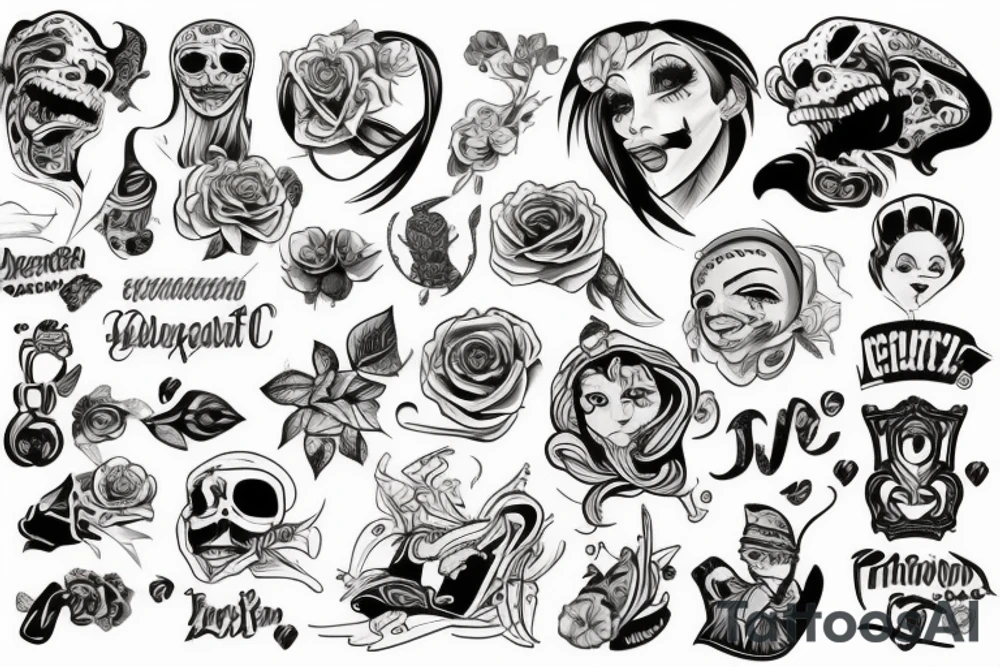 Единорог tattoo idea