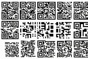 Working QR code combined with optical illusions tattoo idea