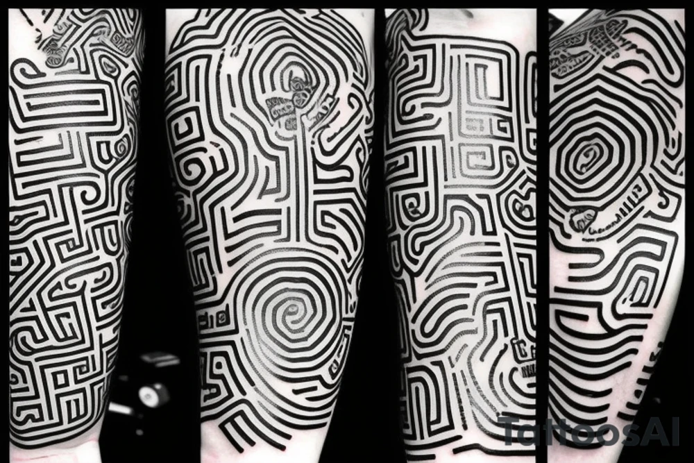 Working QR code, optical illusions, arm tattoo idea