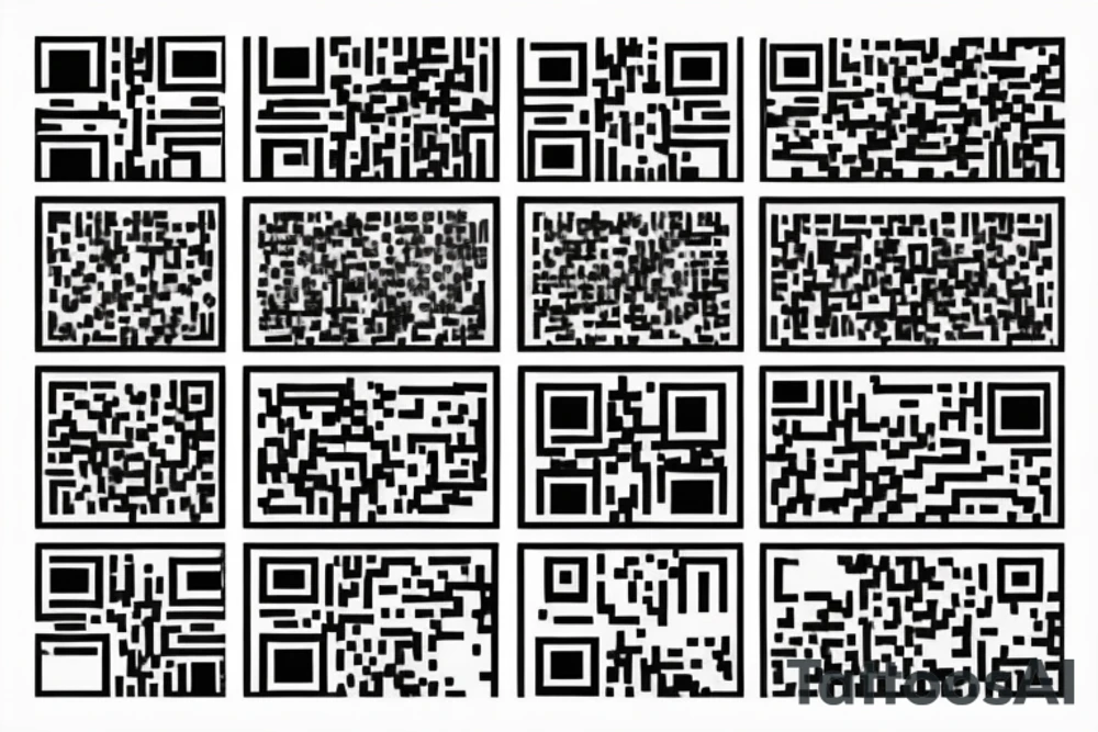Working QR code, optical illusions, arm tattoo idea