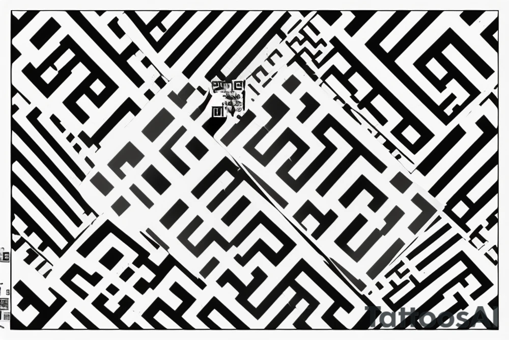 Working QR code, plus optical illusions, arm tattoo idea