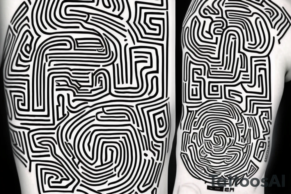 Working QR code, plus optical illusions, arm tattoo idea
