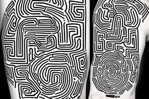 Working QR code, plus optical illusions, arm tattoo idea