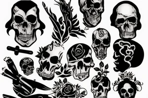 death rattle tattoo idea