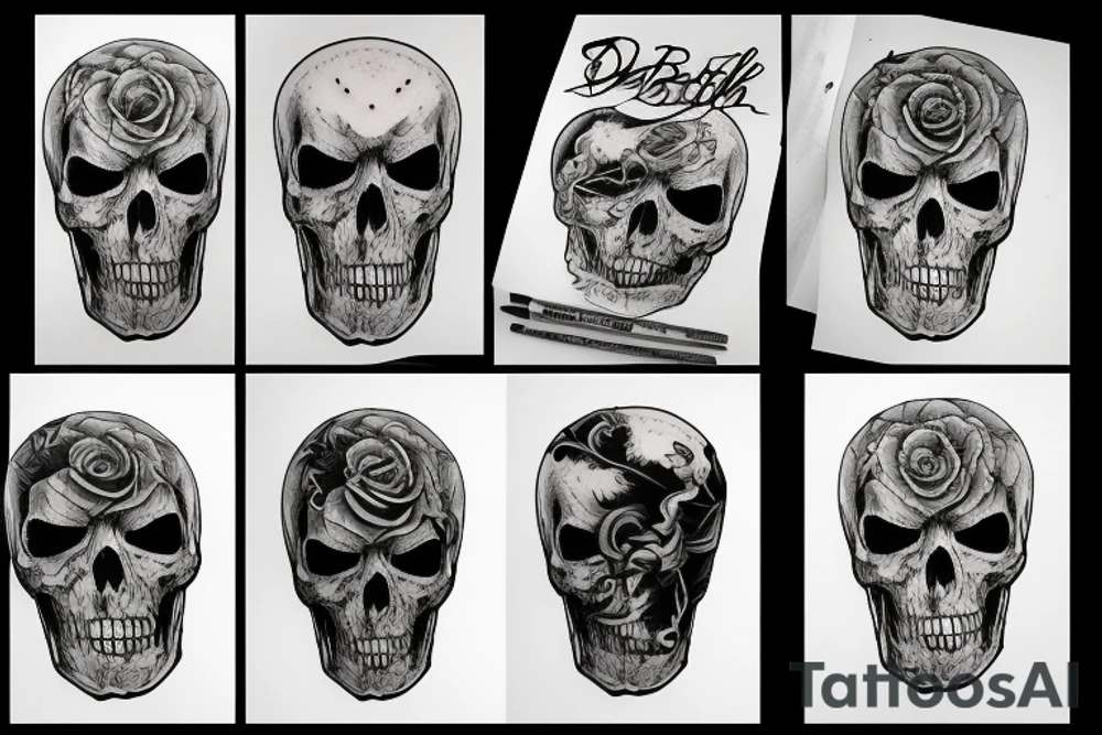 death rattle tattoo idea