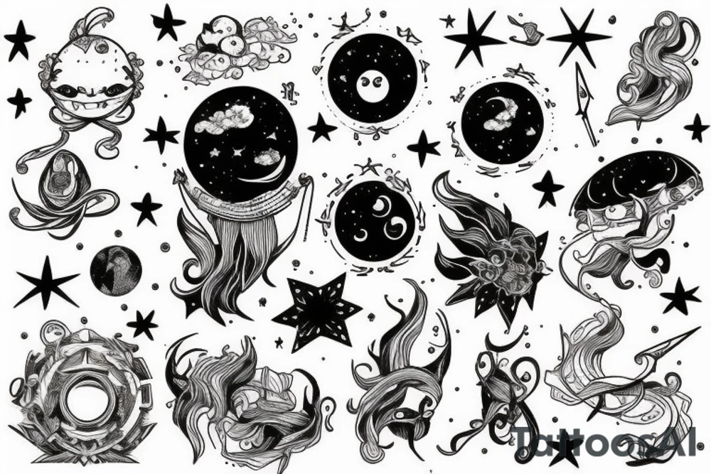 Constellation Libra tattoo idea