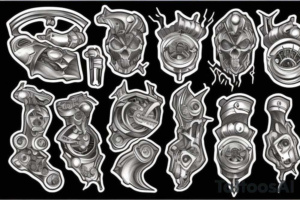 engine fire tattoo idea