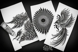 Lílium and phoenix tattoo idea