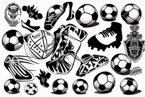 A haunted soccer field tattoo idea