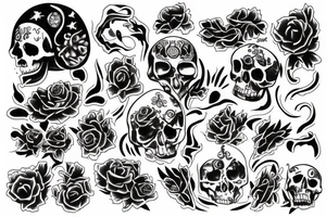 Life, death, Mexican tattoo idea
