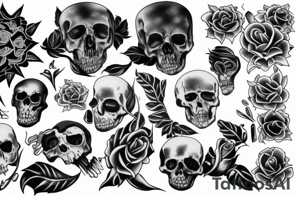 Life and death tattoo idea