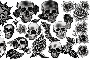 Life and death tattoo idea