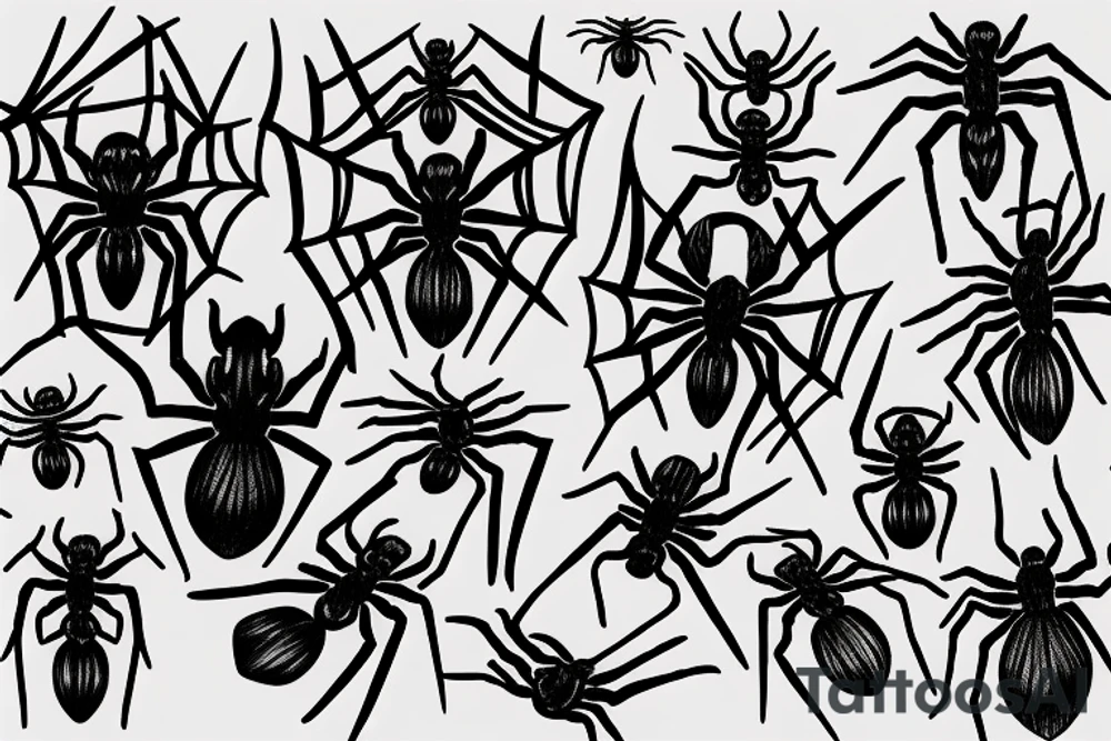 Spider in hand tattoo idea