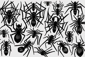 Spider in hand tattoo idea