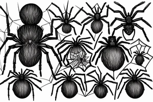 Realistic spider tattoo idea