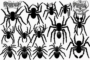 Realistic spider tattoo idea