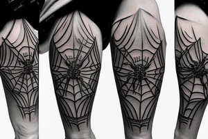 Realistic spider tattoo idea