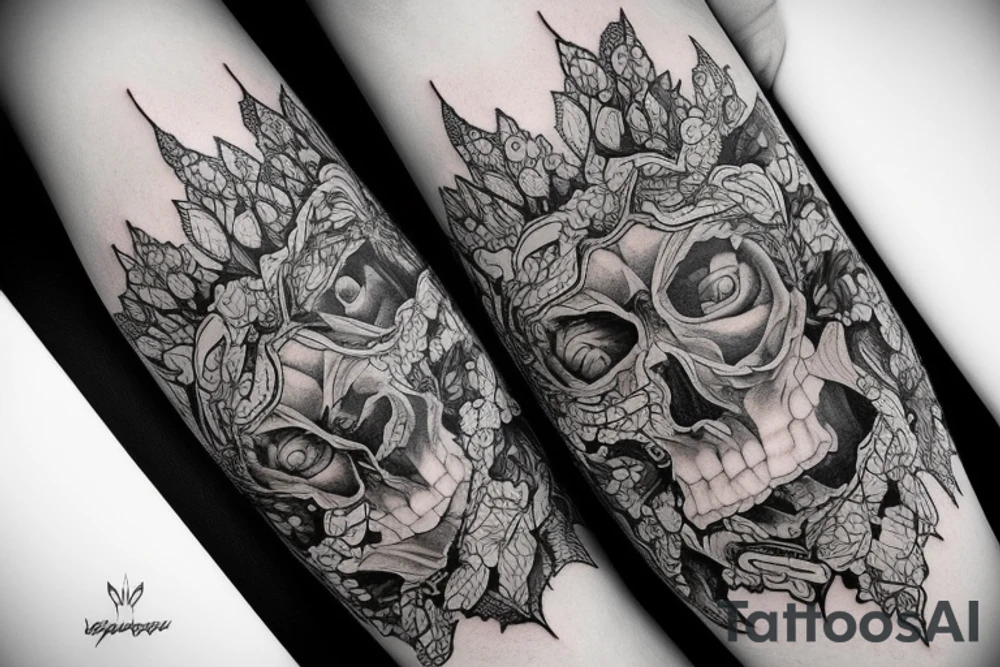 Старые часы сравнение с небытием мироздания tattoo idea