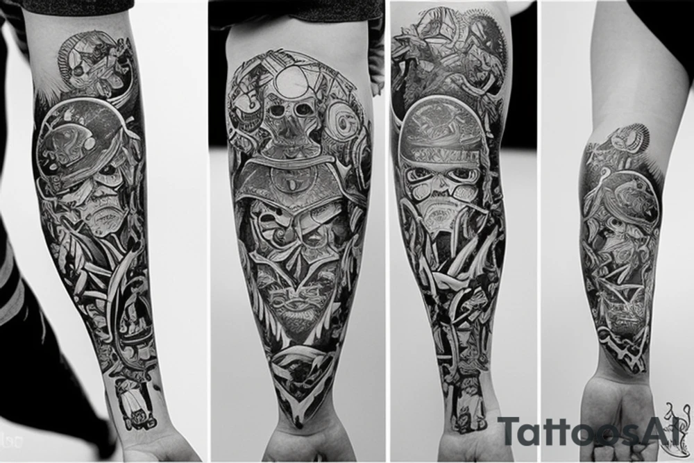 Старые часы сравнение с небытием мироздания tattoo idea