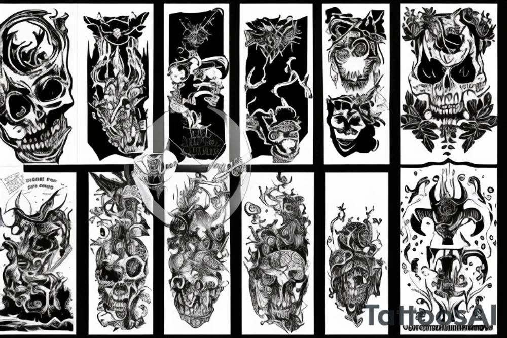 Feed your demons on a schedule tattoo idea
