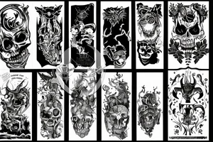 Feed your demons on a schedule tattoo idea
