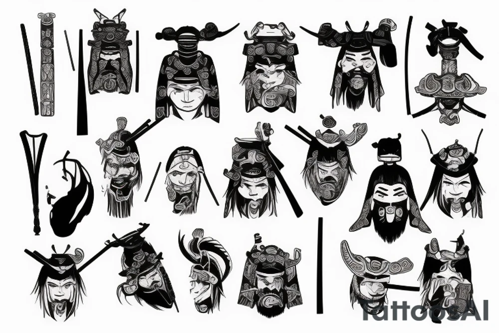 Samurai tattoo idea