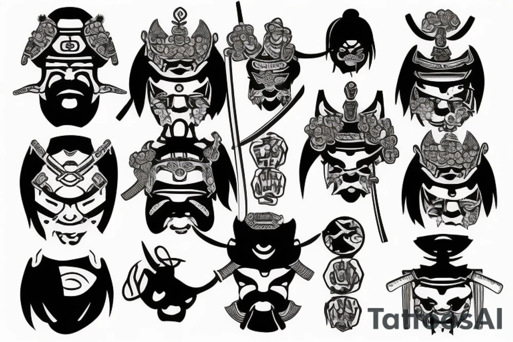 Samurai tattoo idea