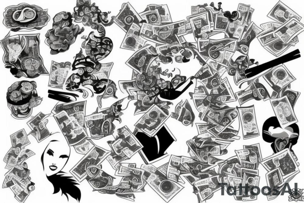 Money tattoo idea