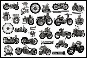 Civil Engineering and motorcycles tattoo idea