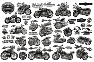 Civil Engineering and motorcycles tattoo idea
