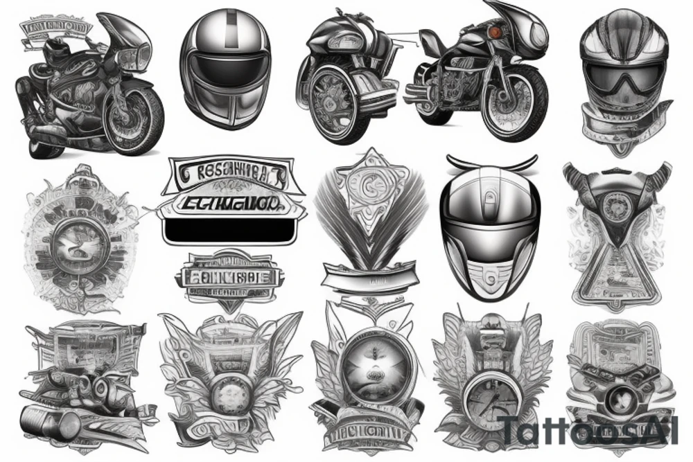 Civil Engineering and motorcycles tattoo idea