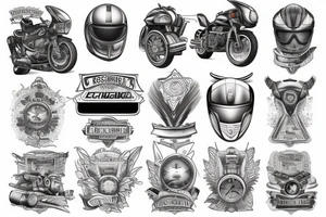 Civil Engineering and motorcycles tattoo idea