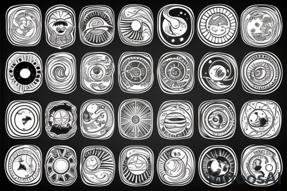 Solar system tattoo idea