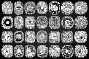 Solar system tattoo idea
