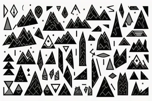 Mountains tattoo idea