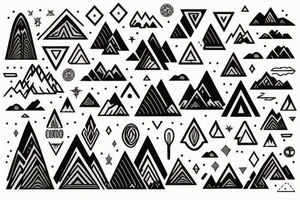 Mountains tattoo idea