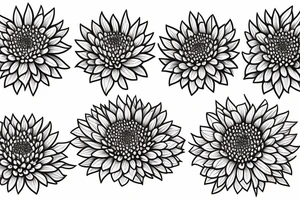large Blooming chrysanthemum tattoo idea