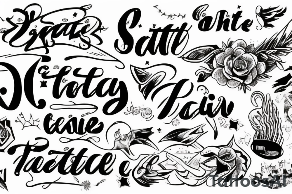 Static text tattoo idea