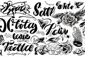 Static text tattoo idea