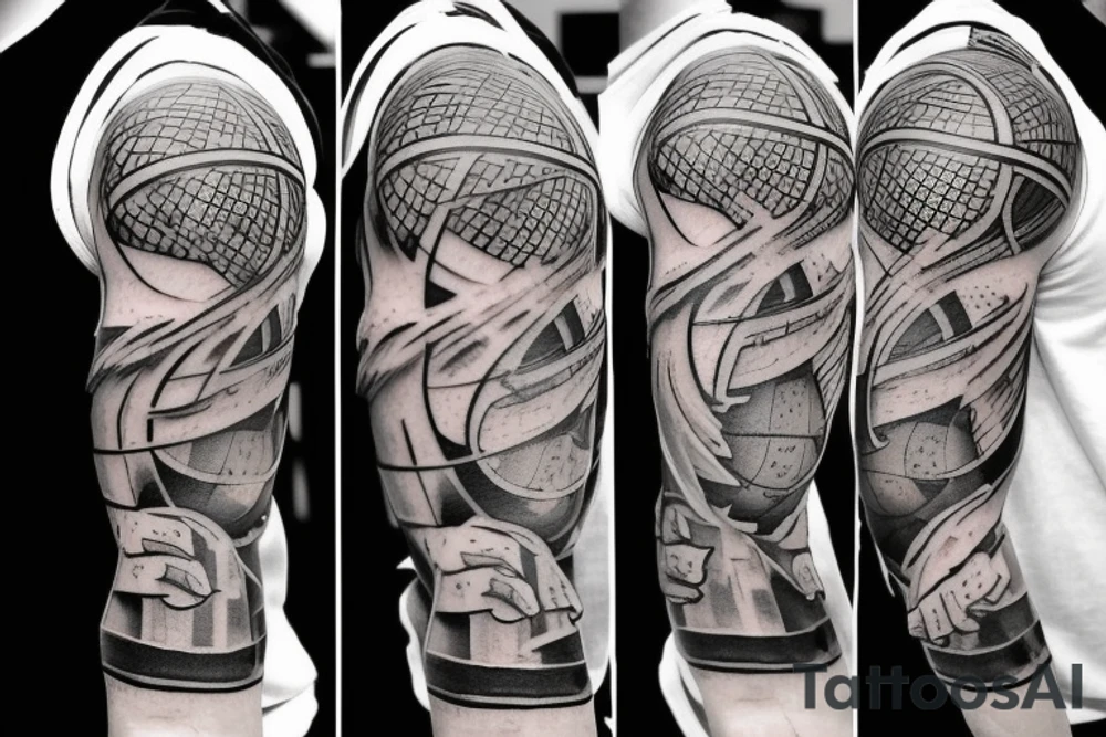 Basketball gamers tattoo idea