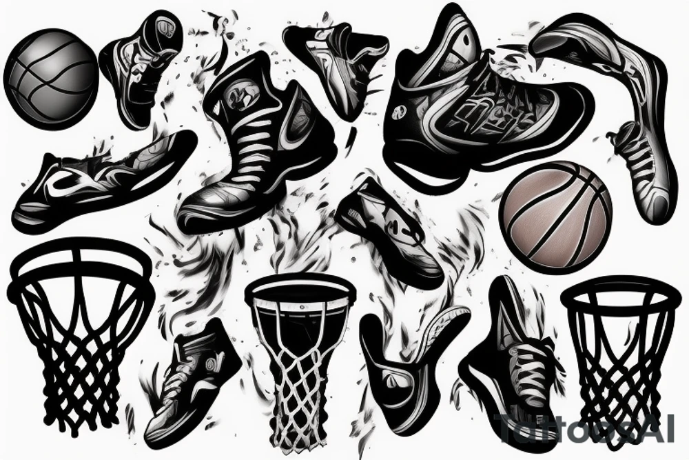 Basketball gamers tattoo idea